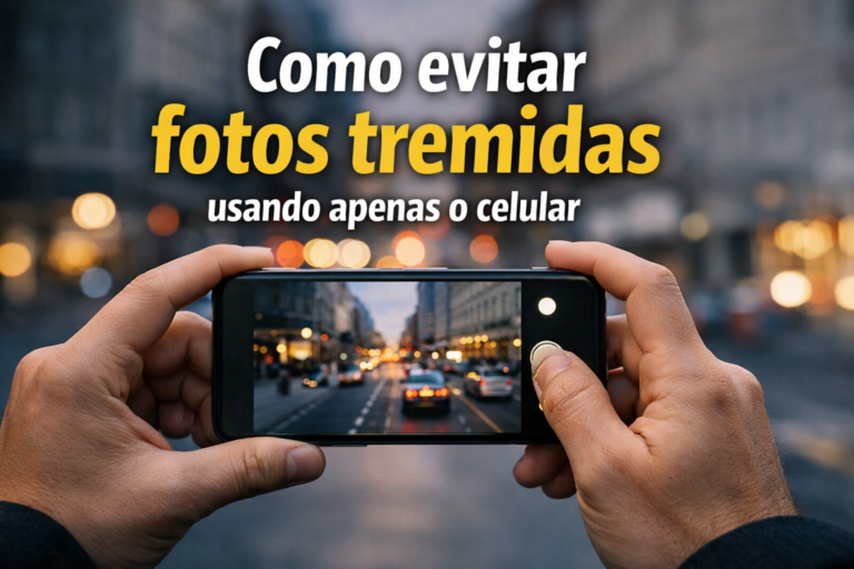 Como evitar fotos tremidas usando apenas o celular