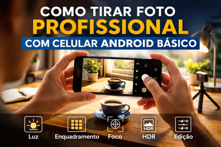 Como tirar foto profissional com celular Android básico