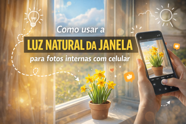 Como usar a luz natural da janela para fotos internas com celular