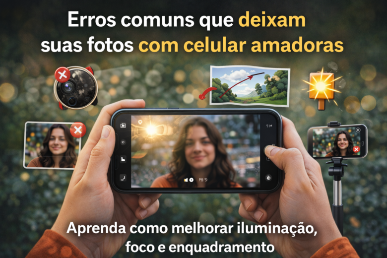 Erros comuns que deixam suas fotos com celular amadoras